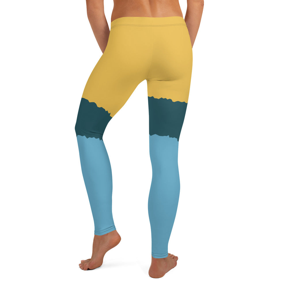 Meek Tribe "Golden Oasis" Sports Leggings