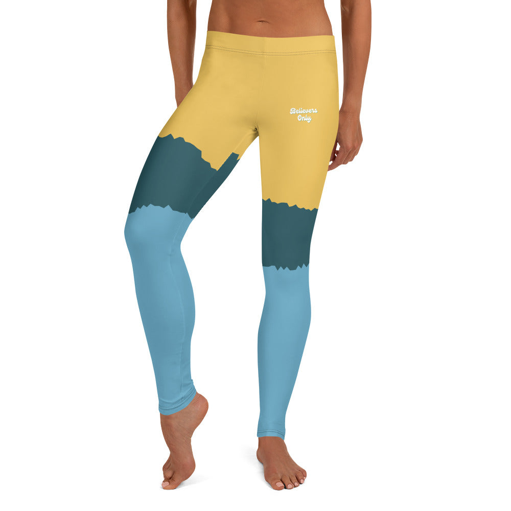 Meek Tribe "Golden Oasis" Sports Leggings