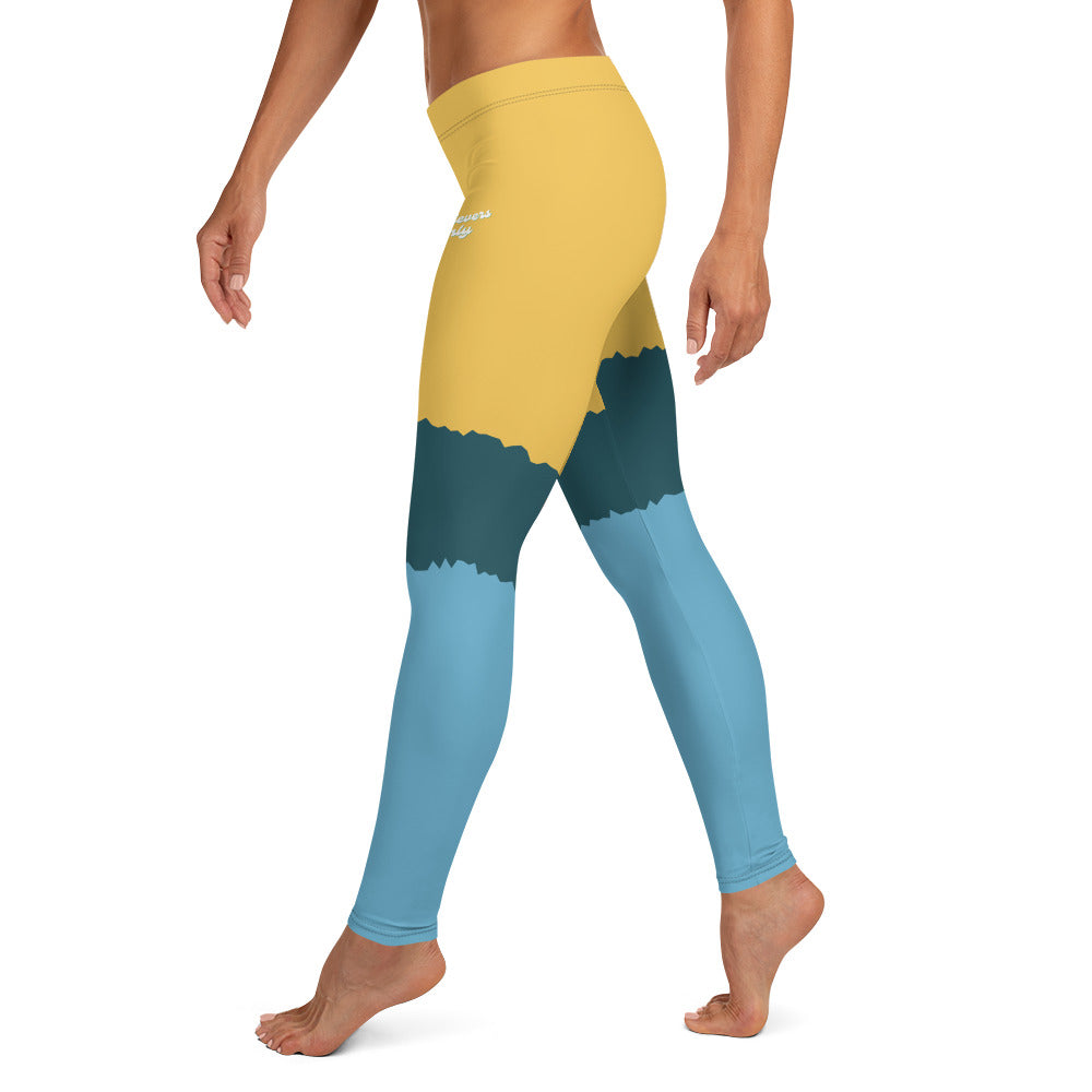 Meek Tribe "Golden Oasis" Sports Leggings