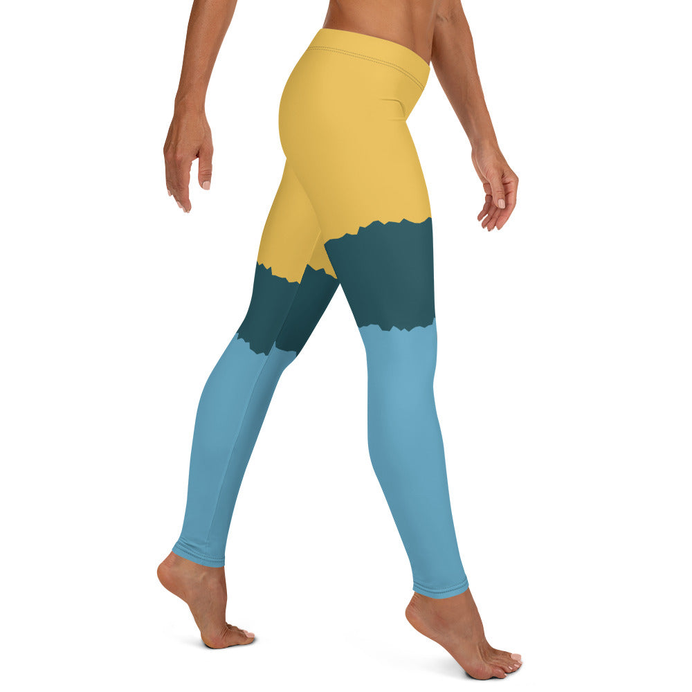 Meek Tribe "Golden Oasis" Sports Leggings