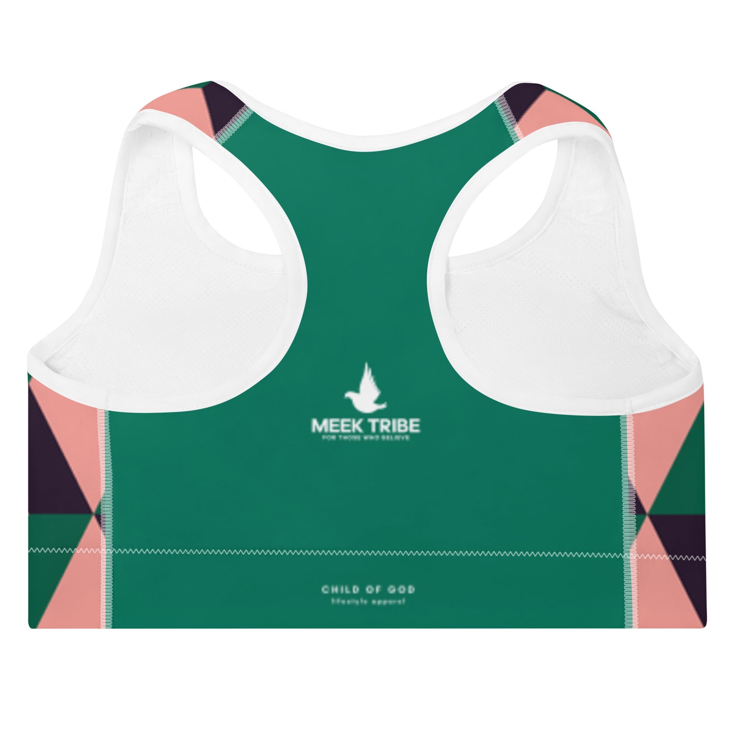 Meek Tribe "Pink Diamond" Padded Sports Bra